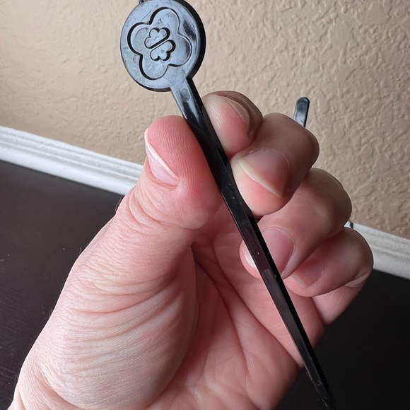 Vintage MCM Black & Silver Swizzle Sticks, Instant Collection, Cocktail Stirrer - Picture 6 of 8